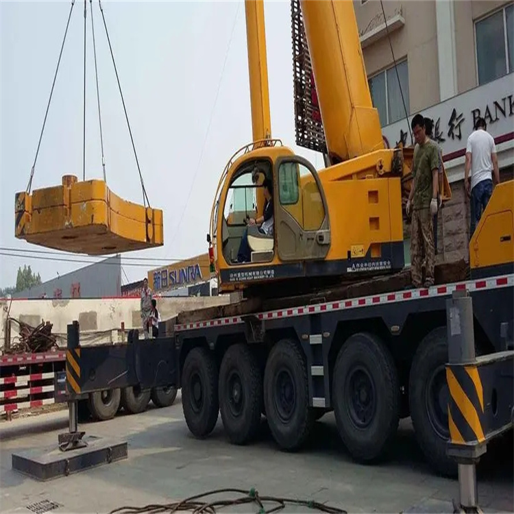 宁乡当地吊车出租|机器吊装|75吨|工厂搬迁服务